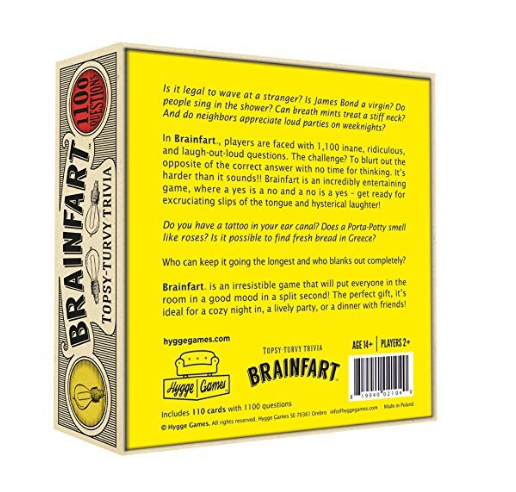 Brainfart 21040" Topsy-Turvy Trivia Card Game for 12 years to 99 years