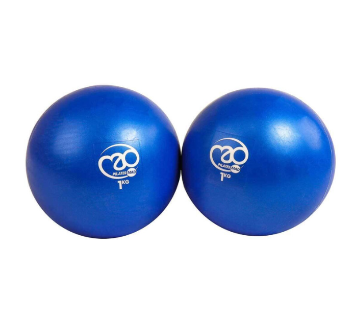 (1kg, Blue) Pilates-Mad Soft Weights (Pack Of 2)