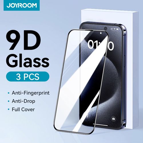 Joyroom 1/2/3pcs HD Glass Screen Protector for iPhone 16 15 14 13 12 11 Pro Max