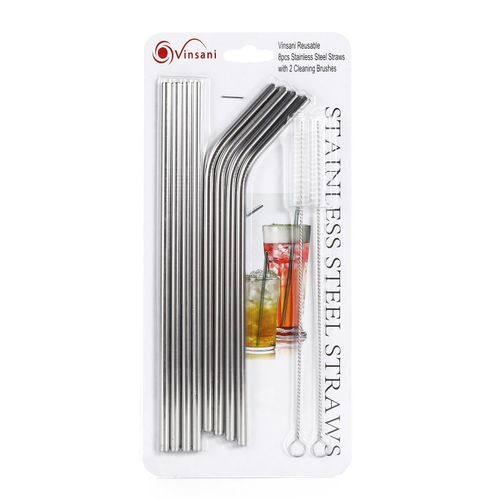 VINSANI STAINLESS STEEL STRAWS 0009023