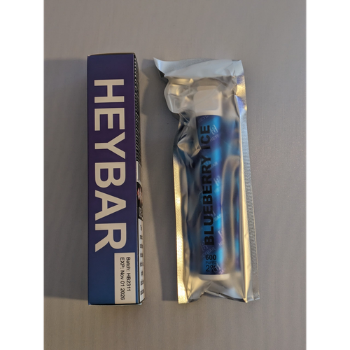 10 Pack of HayBar Blueberry Ice Flavour 600 puff Disposable Vape - UK legal Uk