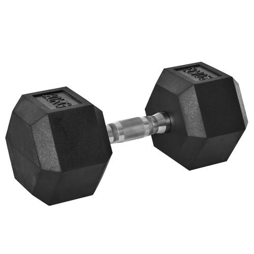 20KG Single Rubber Hex Dumbbell Portable Hand Weights Dumbbell UK