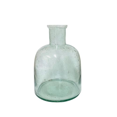 Tall Green Bubble Vase 20cm