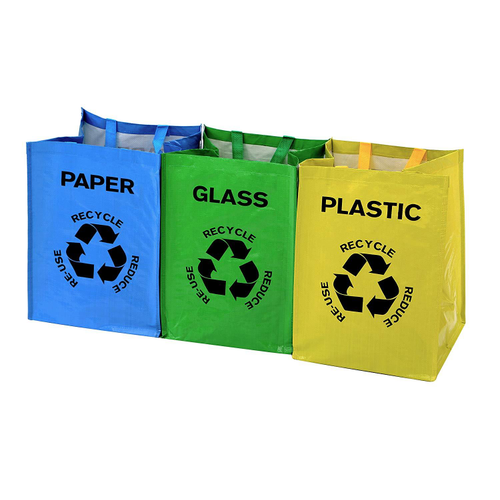 VINSANI SET OF 3 RECYCLING BAGS 0009106