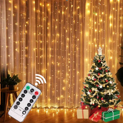 Olive XXL Christmas Lights Curtain Garland Merry Christmas Decorations For Home Christmas