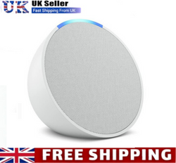 (Glacier White) Echo Pop | Full sound compact Wi-Fi and Bluetooth smart speaker with Alexa. UK